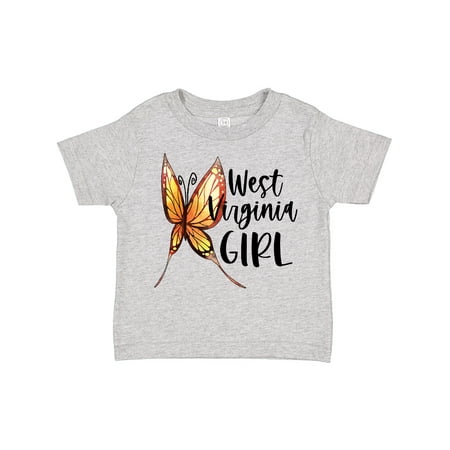

Inktastic West Virginia Girl- Butterfly Gift Toddler Toddler Girl T-Shirt