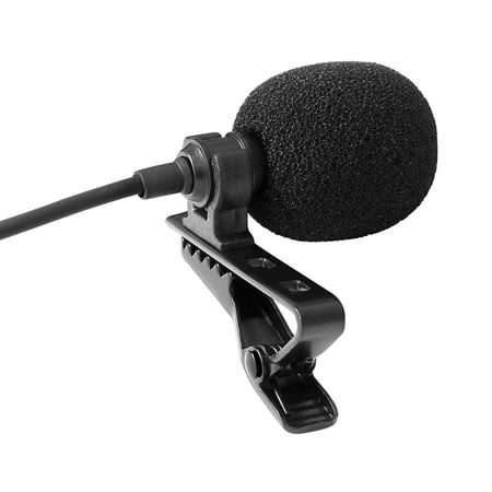 Bower Professional Lavalier Lapel Microphone Omnidirectional Condenser 3.5mm Mic for iPhone Android Smartphone, Recording Mic for YouTube, Interview, Video