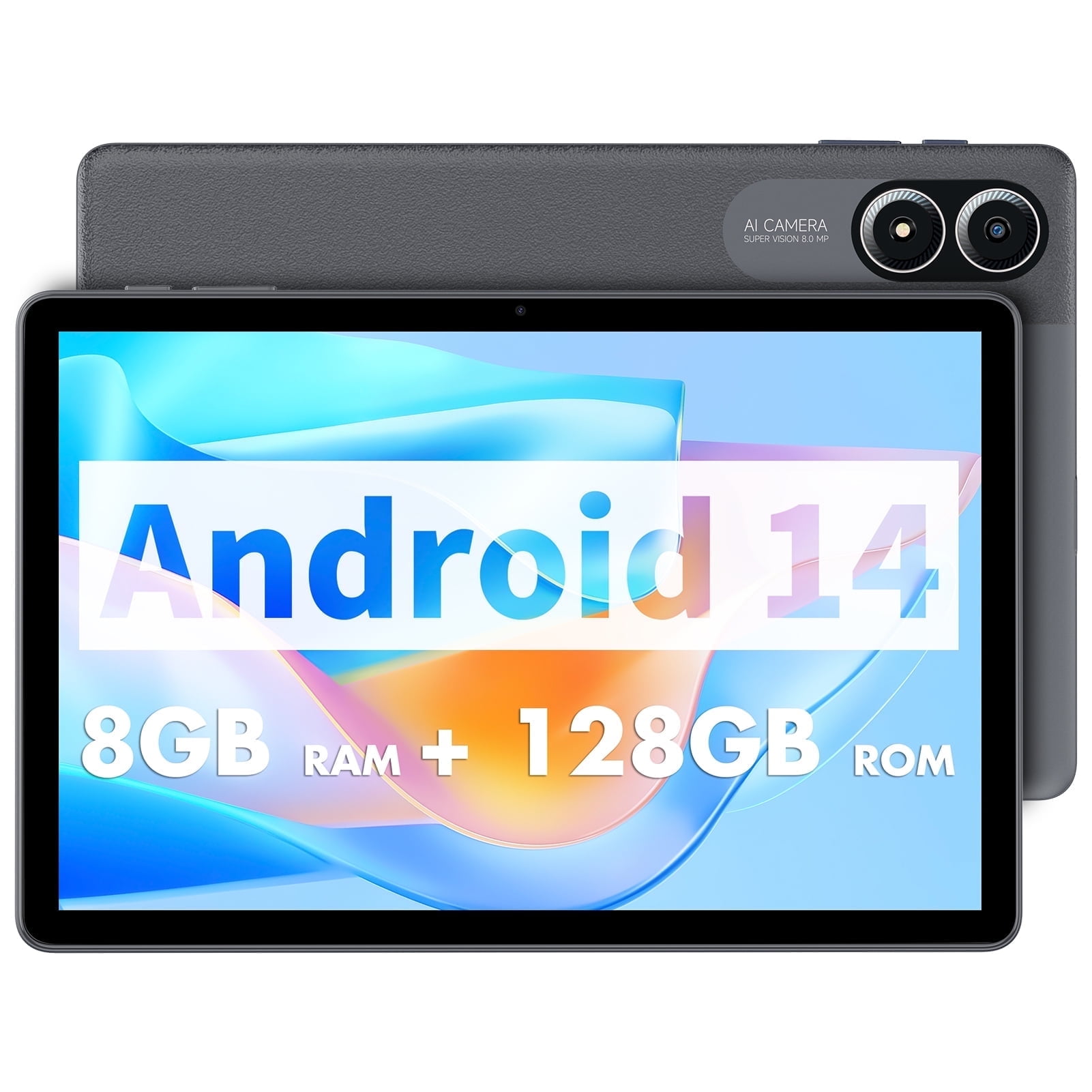 10.1 inch Android 14 Tablets with Keyboard Mouse, 14GB+128GB