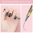 thumbnail image 2 of Nail Art Liner Brushes, 6-Piece Nail Art Painting Brush Set for Long Lines, Fine Details, Fine Painting, Size 5/7/9/11/20/25mm (Gold), 2 of 3