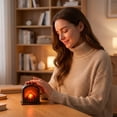 thumbnail image 4 of Tabletop Fire Pit Indoor Decor, Fireplace Decorations for Living Room, Small Battery Operated Lamp, Led Night Light for Bedroom Ambient Lighting, 2.5X2.5 Inch Retro Style Desktop, 4 of 4