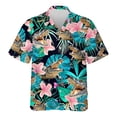 thumbnail image 2 of Camisa hawaiana con estampado 3D de animales divertidos para hombre, camisas Aloha con patrón de cocodrilo, blusas casuales holgadas de manga corta con solapa de verano, 2 of 5