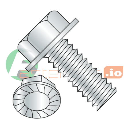 

10-32 x 1 1/4 Machine Screws / Unslotted / Hex Washer Head / Steel / Zinc / Serrated / Serrations Under Head (Quantity: 3 000 pcs)
