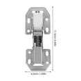 thumbnail image 2 of SHISUYAN 2 Pcs Charnières Tampon en Acier Inoxydable pour Portes d'Armoire Fermeture Silencieuse Charnières à Ressort pour Usage Domestique Portes de Garde-Robe et Placards, 2 of 9
