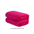 thumbnail image 3 of Dtchengua Luxury Flannel Throw Blanket - Ultra Plush, Solid Color Design for Bedroom, Living Room and Cozy Gift(King Size，Hot Pink), 3 of 6