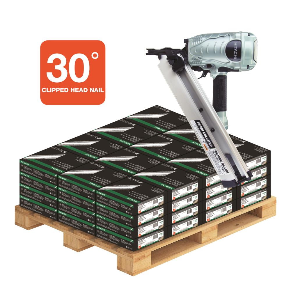 Hitachi 2-1/2-Inch 15 Gauge Angled Finish Nails, 3000 Count