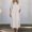 White, variant on Abtuhar Womens Plus Size Summer Dresses ,Womens Dresses Trendy,Fashion Women Summer Casual Solid V-Neck Short Sleeve Long Dress