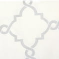 thumbnail image 5 of Fretwork Print Blackout Window Curtain, Grommet Top Window Curtain Panel for Living Room Bedroom, Scroll Geometric Fretwork Print Design Window Curtain Panel in Grommet Top, Ivory+Grey, 5 of 9