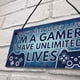 thumbnail image 4 of Placa De Madera I'M A Gamer Novedad Placa Colgante De Puerta Regalo Para Home Coffee House Bar Sweethay HA029685-00, 4 of 6