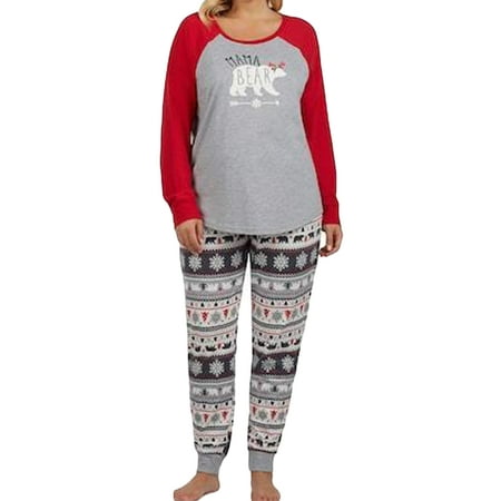 

Lisenrain Family Matching Christmas Long Sleeve Pajamas Set