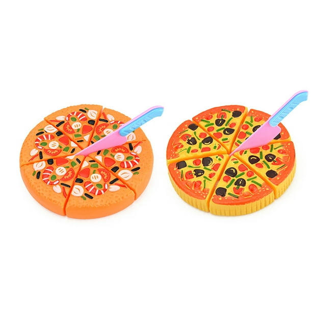 Jouet de Pizza en Bois de Simulation, légumes de Cuisine Semblant Jouer des  Jouets éducatifs Jouet de Coupe de Pizza Cadeau de noël d'anniversaire pour  Les garçons et Les Filles(#1) : 