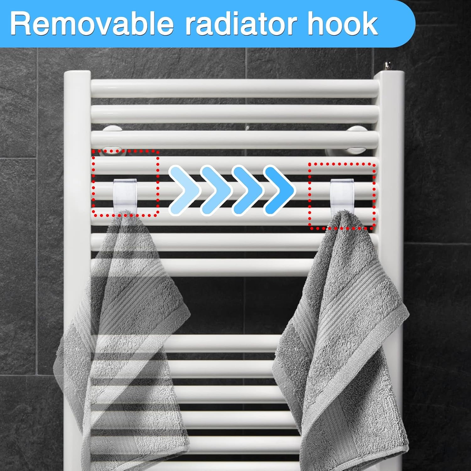 8 Pcs Towel Radiator Brackets Hooks Towel Rail Radiator Hooks Radiator Towel Rail Hanger Hooks Radiator Hooks for Towels Round Radiator Hooks All Standard Radiators Removable Walmart