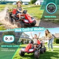 thumbnail image 5 of VIBESPARK 24V Ride on Toys with Remote Control, 3 in 1 Ride on Car, Ride on ATV for Kids with Trailer, 6 Wheel Kids Electric Car w/ Bluetooth, MP3, Music, Pink, 5 of 10
