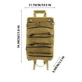 thumbnail image 2 of Ckraxd Multi-Functional Roll-Up Canvas Tool Storage Bag Large Capacity 5-Zipper Pockets Outdoor Electrician Carpenter Tool Bag Easy to Hang, 2 of 6