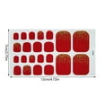 thumbnail image 3 of WREESH Foot Stickers Foot Nail Stickers Waterproof For Female DIY Nail Decoration Art, 3 of 3