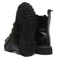 thumbnail image 4 of Grinders Zip & Lace Women's 8 Eyelet Lace With Zip Platform Boots In Black Size 6, 4 of 6