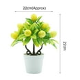 thumbnail image 5 of Ludlz Artificial Mini Potted Plants Fake Plastic Plants for Home Office Desk Room Greenery Decoration Orange Lemon Peach Fruit Tree Bonsai for Living Room, 5 of 8