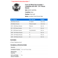 thumbnail image 2 of Front Left Wheel Hub Assembly 1 - Compatible with 2009 - 2017 Nissan Murano 2010 2011 2012 2013 2014 2015 2016, 2 of 2