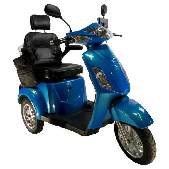 GTX Cadillac Senior Electric Scooter – Stylish 3-Wheel Mobility for Comfort & Stability in Blue Color