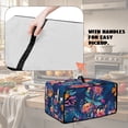 thumbnail image 6 of ZIATUBLES Dragonfly Flower Print Toaster Oven Cover Linen-Look Polyester Fabric Appliance Dust Cover Large Size Stain Resistant Kitchen Countertop Decor Organization, 22.5" x 18.5" x 13", 6 of 8