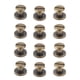thumbnail image 2 of Remaches de cabeza plana - 20 piezas Tornillos de latón de cobre de cabeza plana Tuercas Clavos Remaches Accesorio de tapa de cuero(5mm), 2 of 14