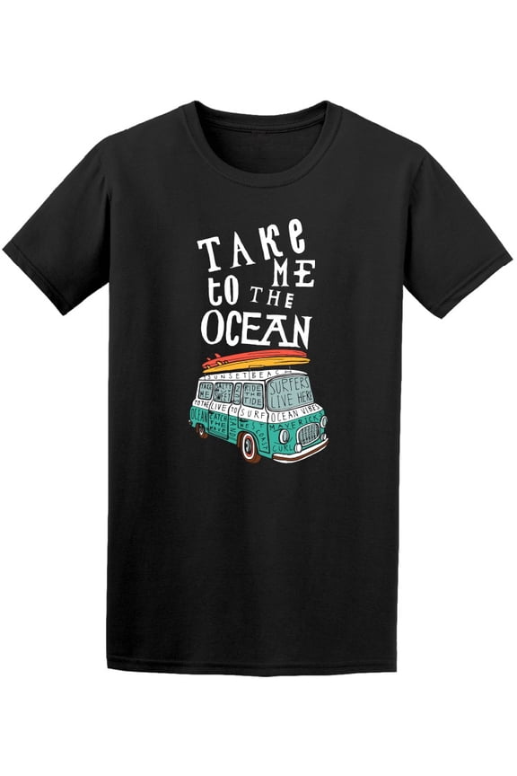 Take Me To The Ocean Vintage Van T-Shirt Men -Image by Shutterstock, Male Large