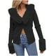 thumbnail image 2 of Puntoco, cárdigan de manga larga de nuevo estilo de invierno para mujer, cuello de lana de Color sólido, abrigo de suéter de un solo pecho tejido Sexy Puntoco Puntoco-3920, 2 of 5