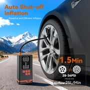 REHOTTOP Portable Air Compressor 160 PSI, Cordless Tire Inflator with Auto Shutoff, Air Pump for Car, Bike, Motorcycle, Balls