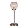 thumbnail image 1 of Luna Accent Table Lamp Shown In Graphite Finish With 5.75" Smoke Bubble Glass, 1 of 1