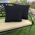 thumbnail image 2 of Jordan Manufacturing 16" x 16" Navy Solid Outdoor Throw Pillow (Set of 2), 2 of 3