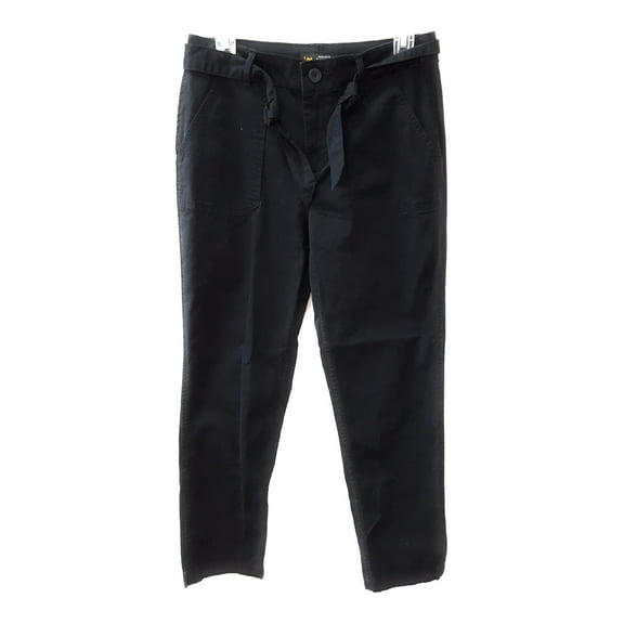 Lee Regular Fit Straight Leg Utility Ankle Pant, Black, Medium 6