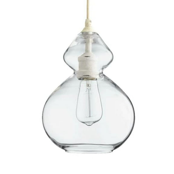 Quorum International 8002 8" Wide Single Light Pendant with Schoolhouse Glass Shade