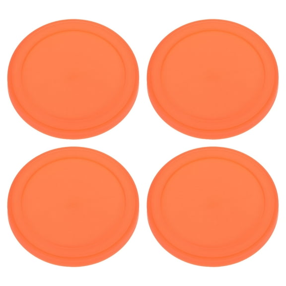 Uxcell 4 Pack Silicone Cup Lids, 3.9 Inch Mug Cover Reusable Silicone Cup Covers Anti-Dust Airtight Seal Mug Lid Stretch Lids for Hot and Cold Drinks Cup Glass Cup Coffee Cup, Orange