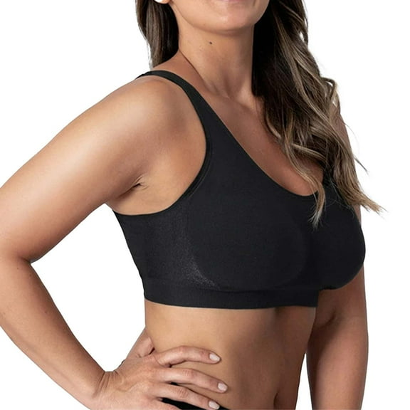 Audhol Sports Bra Seamless Bra Black 2XL
