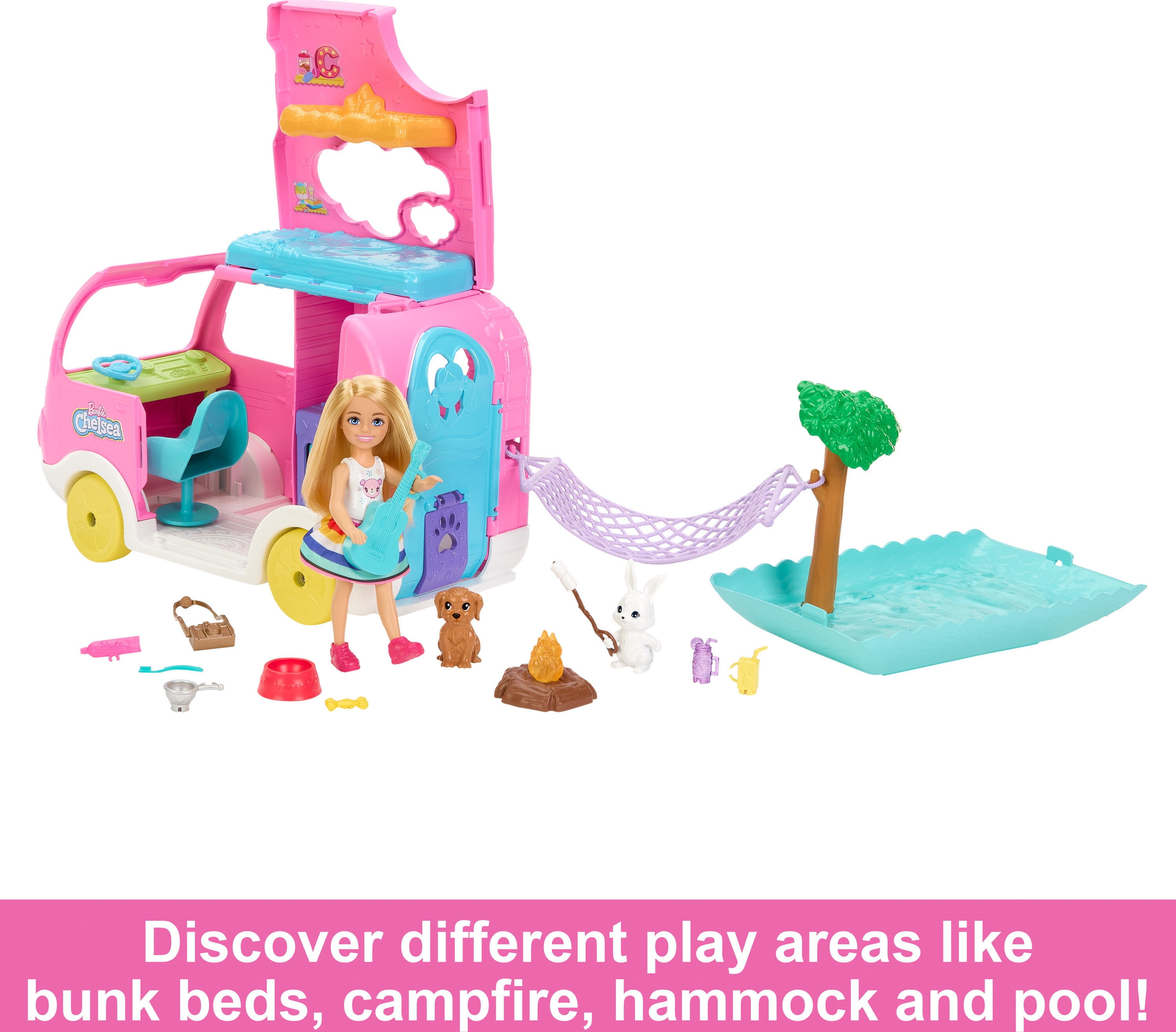Barbie Chelsea 2 in 1 Camper Playset with Chelsea Small Doll 2
