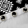 thumbnail image 4 of Erosebridal Bohemian Geometric Blackout Curtains Set of 2 (52x84 Each), Black White Aztec Window Curtains, 4 of 6