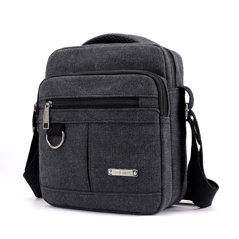 Chest Bag Men Black Single Shoulder Bags Waterproof Nylon Crossbody Bags Male Messenger Bags Color : Black