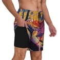 thumbnail image 2 of Fuzoiu Colorful Gecko Jungle Art Print Men's Swim Shorts,Quick-Dry Double-Layer Swim Trunks,Board Trunks,Beach Shorts Swimwear Bathing Suits-XX-Large, 2 of 6