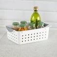 thumbnail image 4 of Sterilite 16228012 Small Ultra Plastic Storage Organizer Basket, White (24 Pack), 4 of 10