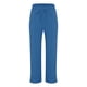 thumbnail image 4 of Pantalones anchos de lino de cintura alta para mujer - Pantalones ligeros e informales para la playa en verano, cintura ajustable, 4 of 6