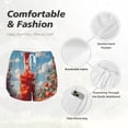 thumbnail image 4 of Gukieu Tomato Field Bottle Print Women's Sports Shorts with Drawstring Elastic Waistband for Running, Yoga, Fitness-Medium, 4 of 7