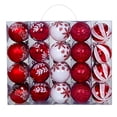 thumbnail image 3 of 40 adornos navideños de bolas para colgar en el árbol de Navidad, colgantes ligeros Estilo E, 3 of 9
