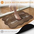 thumbnail image 6 of Scalloped Door Mat 20"×31.5" Bless Our Absorbent Door Mat Outside Entrance Home and All Who enter Low-Profile Non Slip Front Rug for Kitchen Bathroom Bedroom, 6 of 9