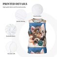thumbnail image 6 of Easygdp Playful Cat Men's Mesh Basketball Jersey Quick Drying Sleeveless Shirts Fitted Muscle Tank Tops Sport Round Neck T-Shirt - Medium, 6 of 9