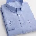 thumbnail image 3 of Men's Regular Fit Long Sleeve Button Down Shirt Breathable Wrinkle-Free Lightweight Casual Business Dress Shirt with Chest Pocket, 3 of 3