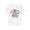 thumbnail image 5 of ibiyuan America 250 Shirt Womens T Shirts Cotton Crew 250 Year American Anniversary Flag Short Sleeve Independence Day Funny Shirts Summer Tunic Tops, 5 of 5