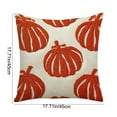 thumbnail image 3 of Orange Pumpkin Fall Pillow Covers 18x18 Autumn Harvest Print Thanksgiving Decorative Throw Pillows Outdoor Farmhouse Cushion Case Seasonal Decor for Couch Sofa Bed, 3 of 6