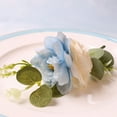 thumbnail image 3 of Simple Rose Napkin Ring Eucalyptus Napkin Buckle Handicraft Flower Napkin Ring Table Decor, 3 of 12