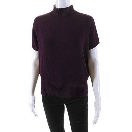 Pre-owned|Twin Set Womens Short Sleeve Crew Neck Sweater Purple Size Extra Large