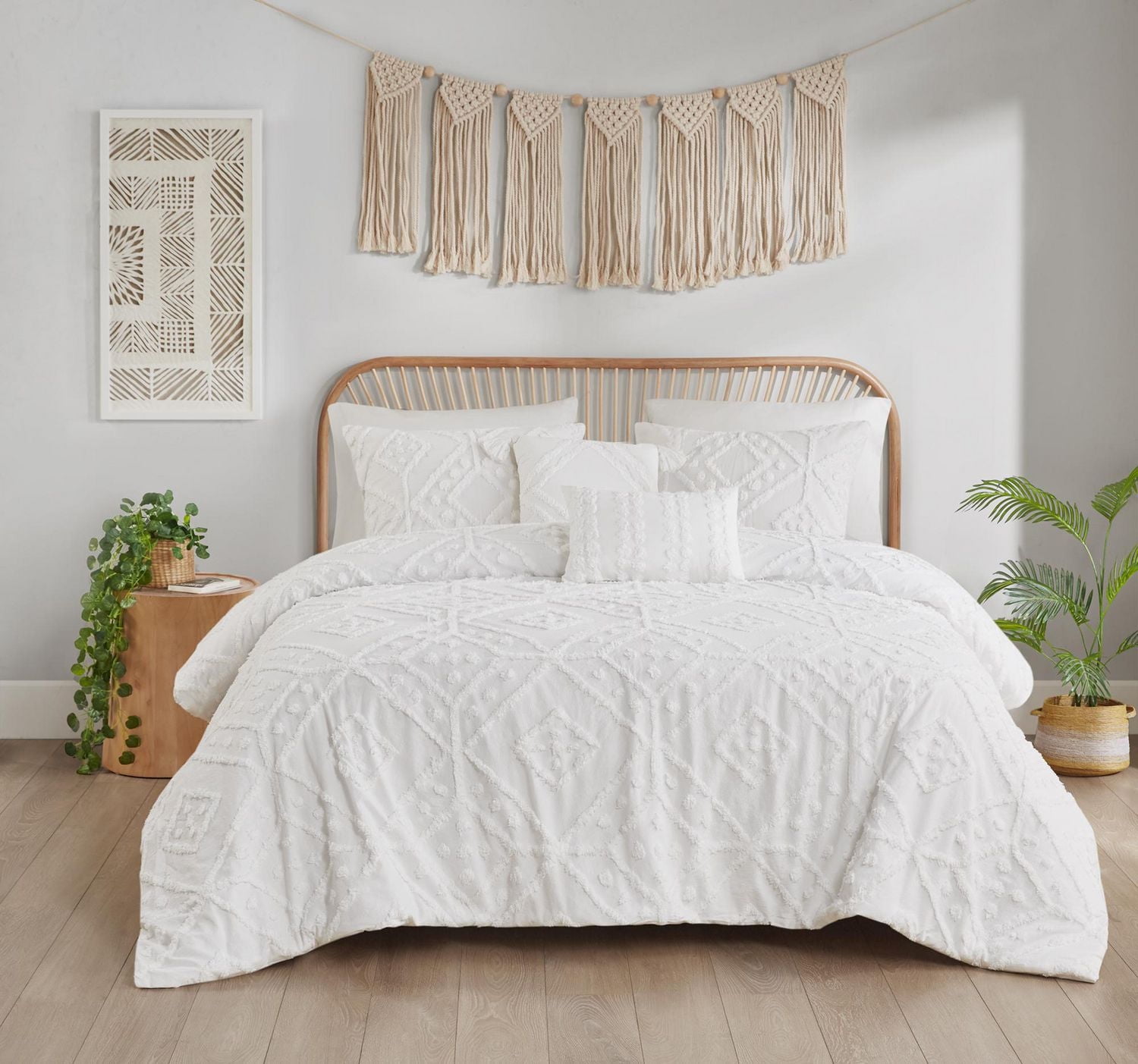 Home Trends 5pc Comforter Set, Hometrends 5pc Diamond Chenille Comforter Set, Double/Queen